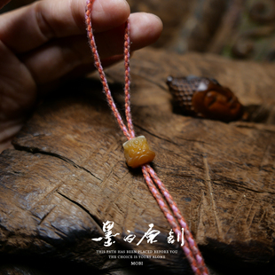 「墨白」天级 敦煌配色精工大孔道醒狮背云吊坠配珠