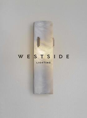 中山工厂直销Westside新中式天然云石壁灯客厅卧室背景墙灯设计师