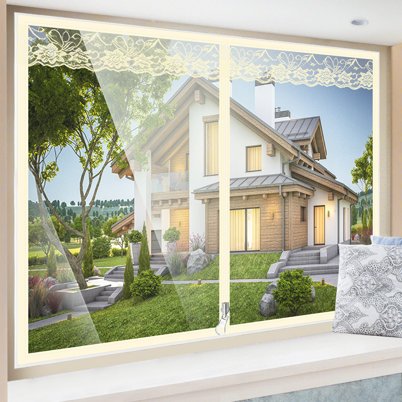 冬季加厚保温膜挡风塑料防寒窗帘