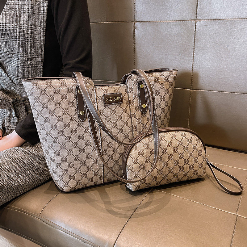 香港品牌女包2025夏季新款通勤包托特包大容量单肩包子母包手提包