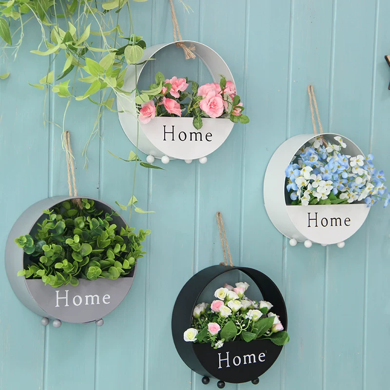 Wall mount, decorations, creative flowerpot flower-shaped, home decor