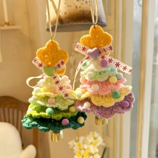 成品圣诞树风铃车载挂件装 饰品可爱创意节日礼物精致新年小礼品