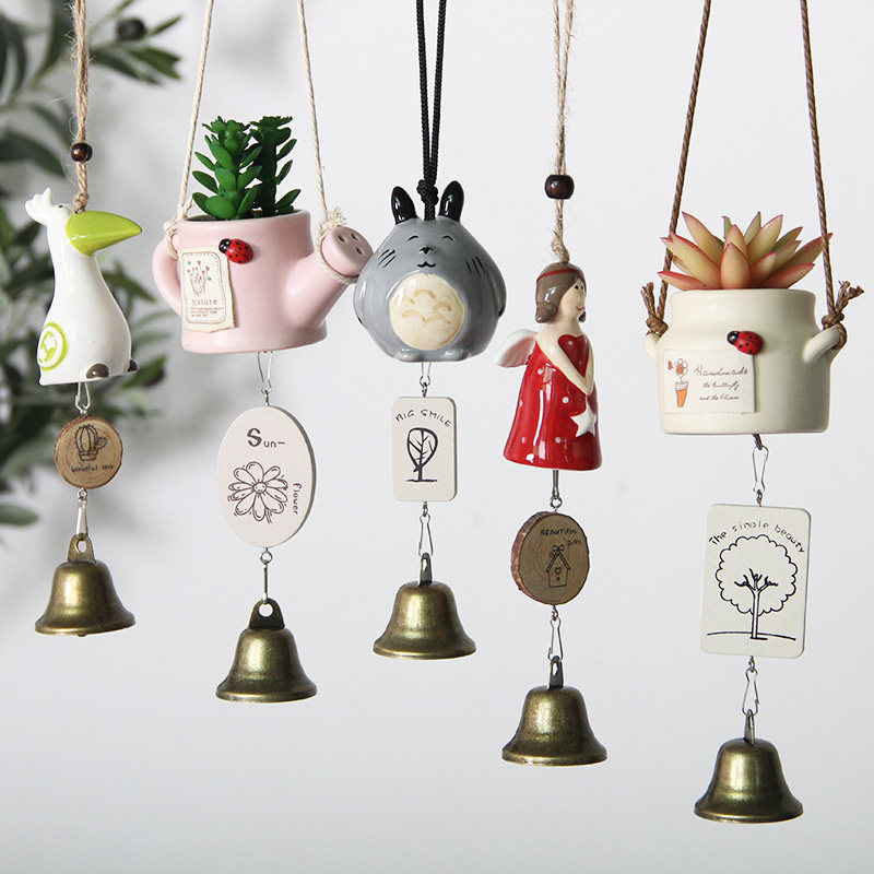 可爱动物小清新田园风铃挂饰门装饰女生卧室房间铃铛挂件生日礼物