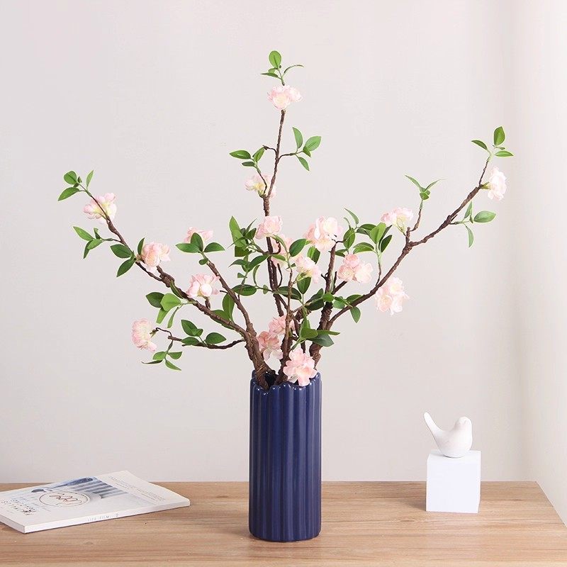 梅花仿真花腊梅假花中式家居装饰绢花禅意插花客厅摆件塑料花树枝