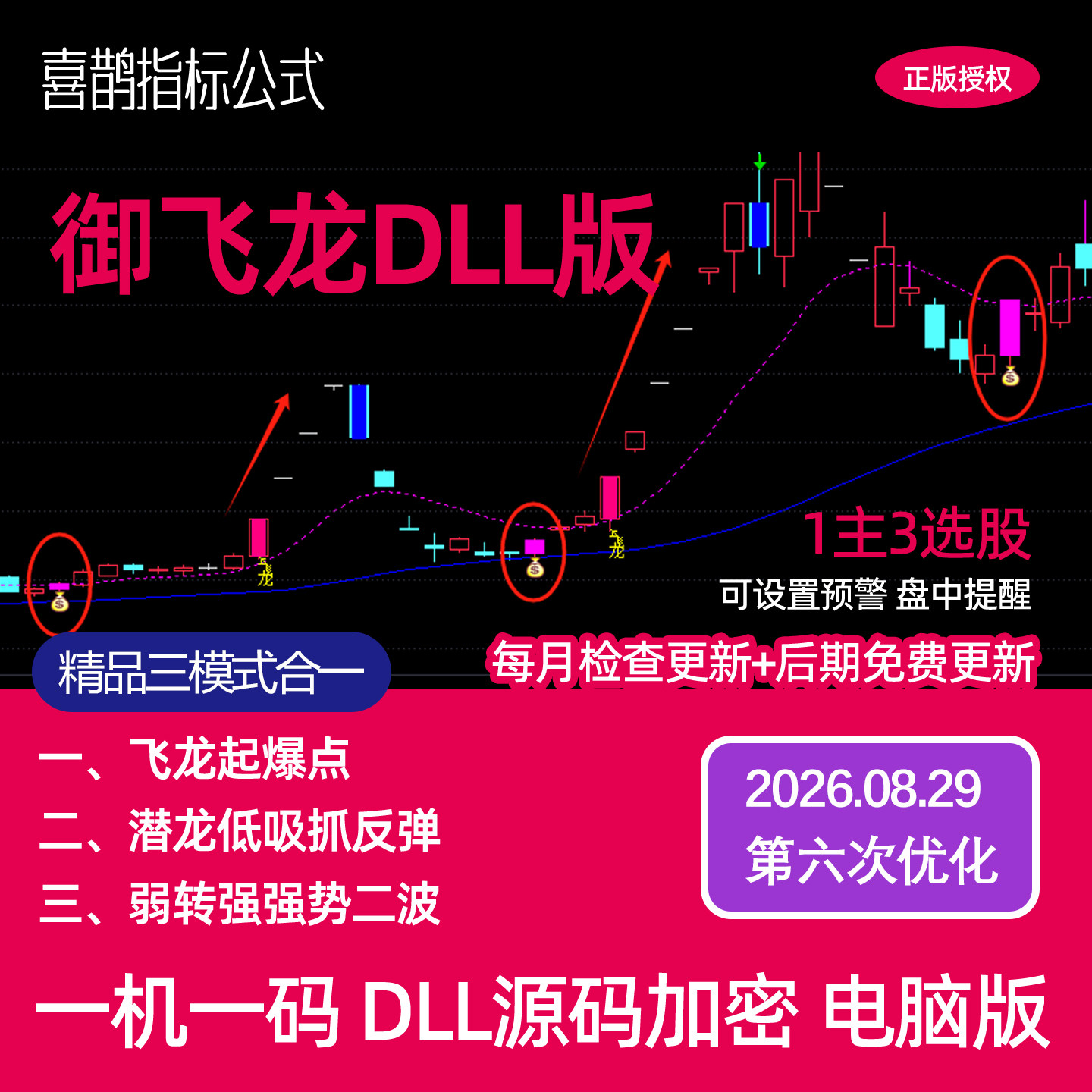 御飞龙三模式合一通达信指标公式主升浪 跟随主力资金高抛低吸