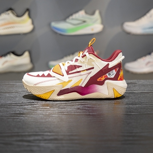 李宁男大童怒放TEAM V3篮球鞋2026春季新款中帮回弹运动鞋YKBW012