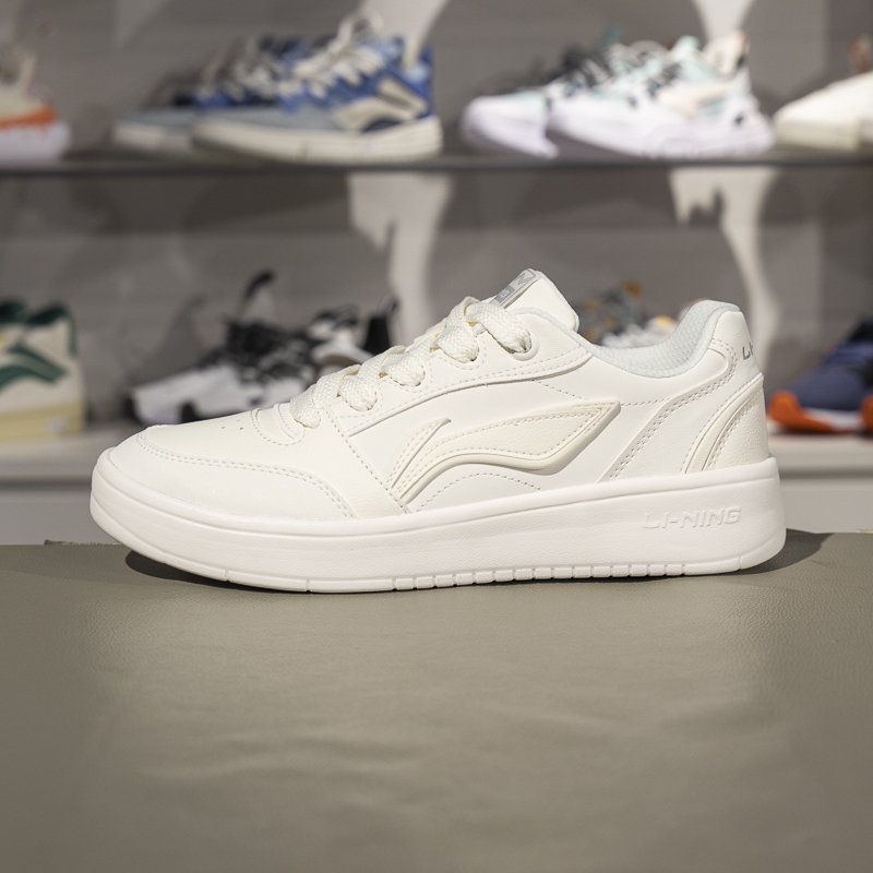 李宁系带男子板鞋低帮休闲鞋