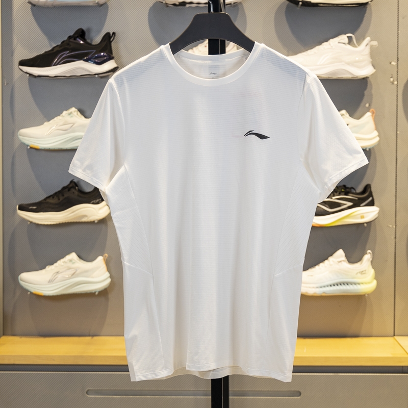 李宁短袖男子排湿速干短袖T恤