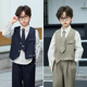 男童马甲套装 花童西服男宝周岁生日礼服儿童主持演讲钢琴演出服