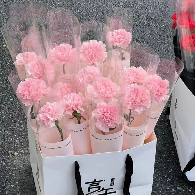 520母亲节花束单支康乃馨仿真花香皂花送妈妈老师女朋友活动礼物