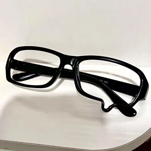 二次元漫展泪滴眼镜眼泪哭哭眼镜框架方框凹造型装饰cos无片眼镜