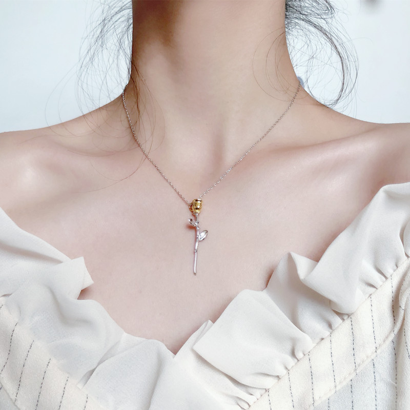 Princeling rose solar system INS925 Sterling Silver Necklace Cold three-dimensional Flower have cash less than that is registered in the accounts clavicle Trendsetterin the Accessories/Fashion Jewelry, Necklace  category - from Buy2taobao.com to provide professional Taobao agent buy service