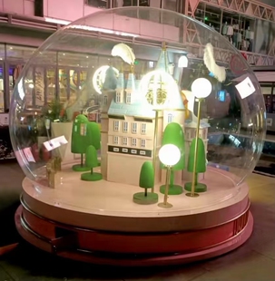 定制亚克力半球罩透明防尘展示罩有机玻璃半圆球罩吊灯罩婚庆大球