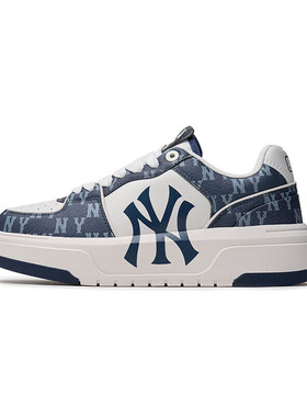 MLB 24SS纽约洋基队复古老花厚底仿牛仔四季板鞋3ASXCLD4N-50NYS
