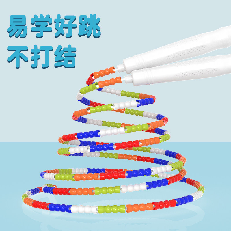 普为特POVIT儿童竹节跳绳轻量提速小学生专用幼儿园初学可调节绳