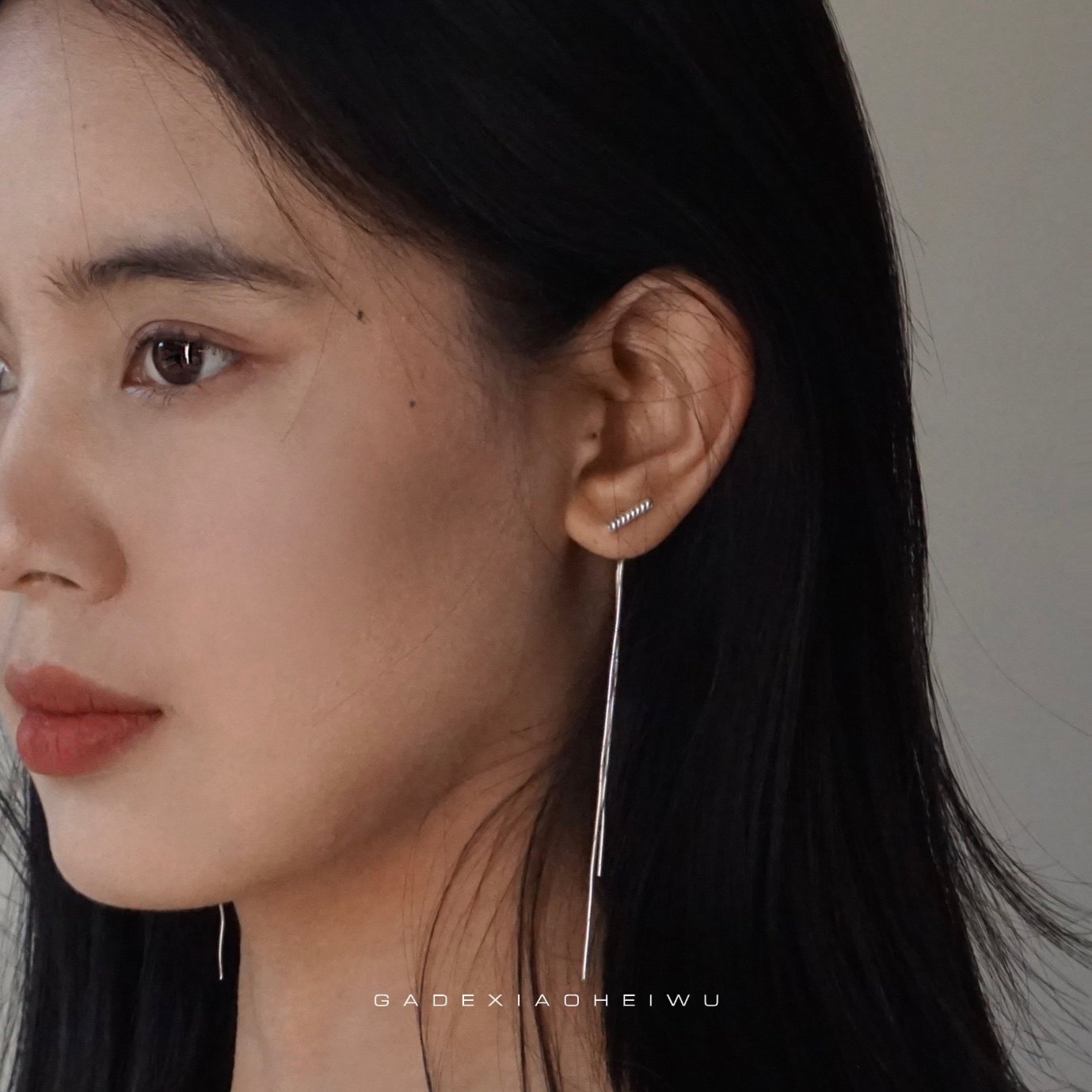 呷的小黑屋纯银耳环s925流苏银耳环耳钉简约高级百搭日常耳钉,饰品/流行首饰/时尚饰品新,耳环,淘宝优惠券,粉丝福利购,淘宝优惠卷