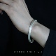 呷 小黑屋纯银手镯999纯手工简约高级小众男女情侣手镯凉山彝族