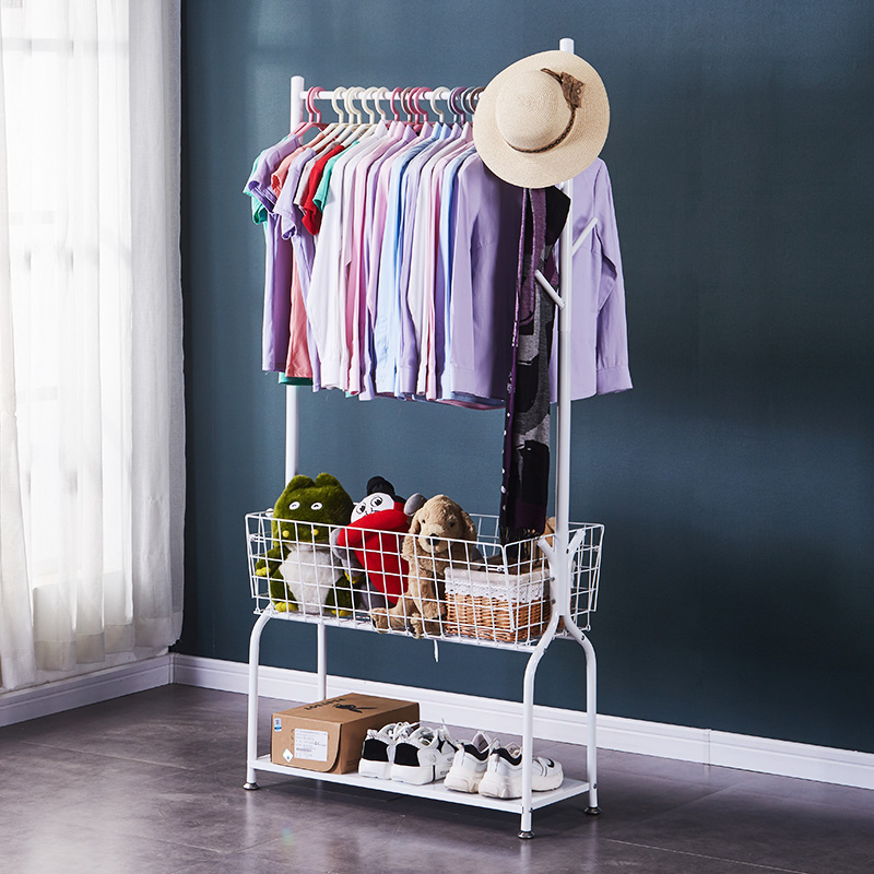 落地简易家用多功能室内挂衣架