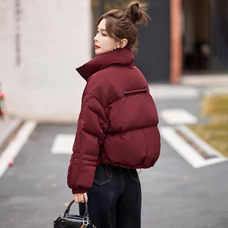短款羽绒棉服小个子冬装2025新款韩版时尚立领棉袄高端外套