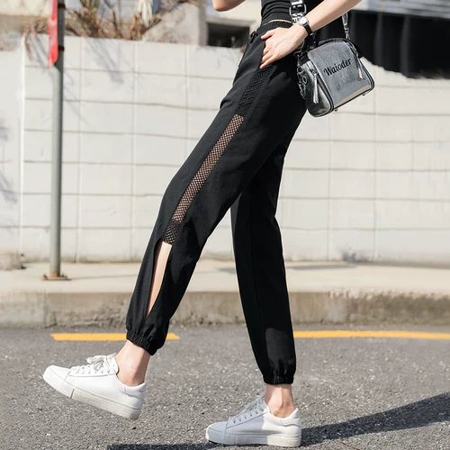 Летнее тонкое средство от комаров, быстросохнущие шелковые шифоновые штаны для отдыха, большой размер