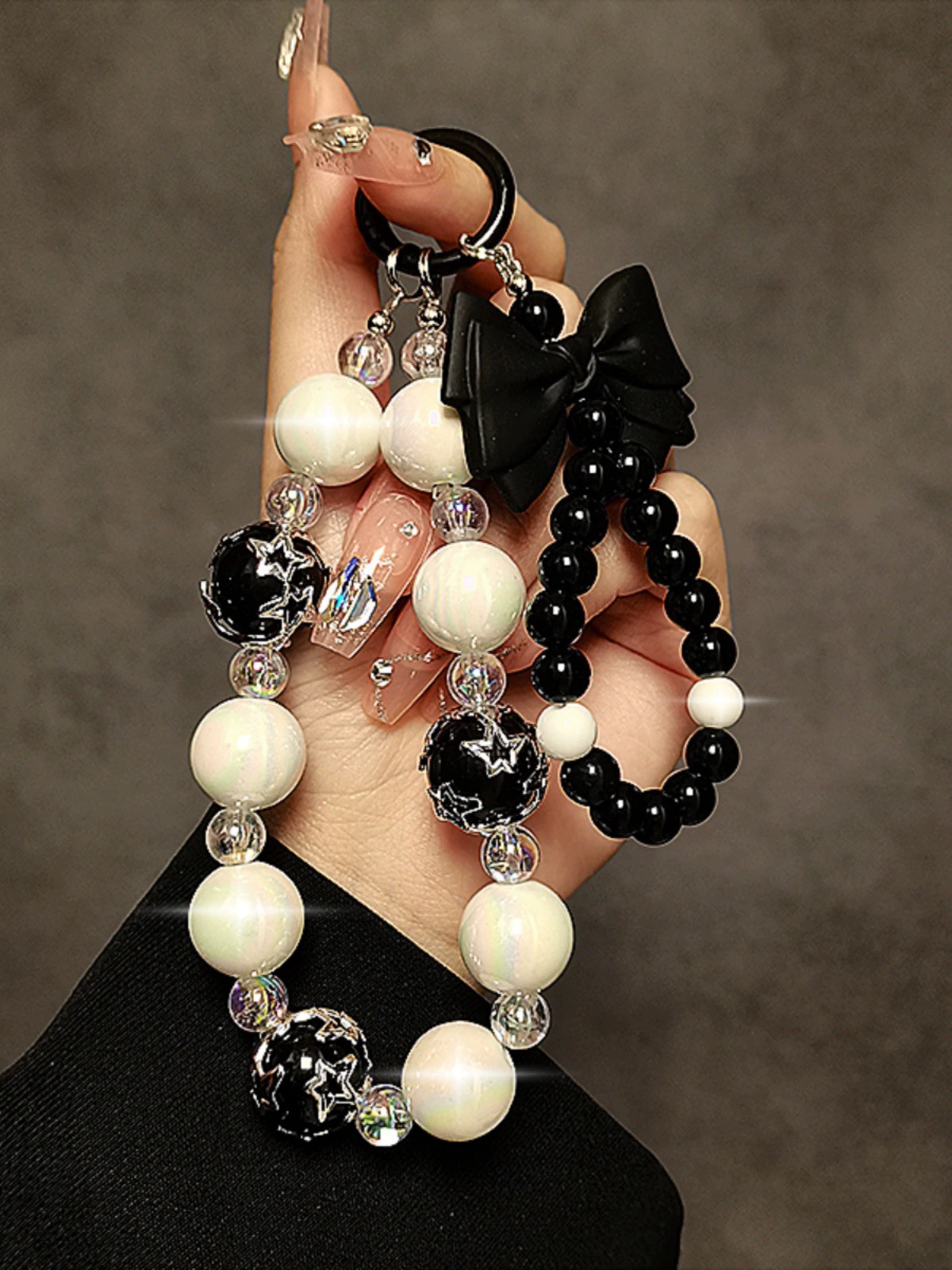 少女心蝴蝶结手机壳挂链潮女百搭包包手提链ccd相机链条短款方便