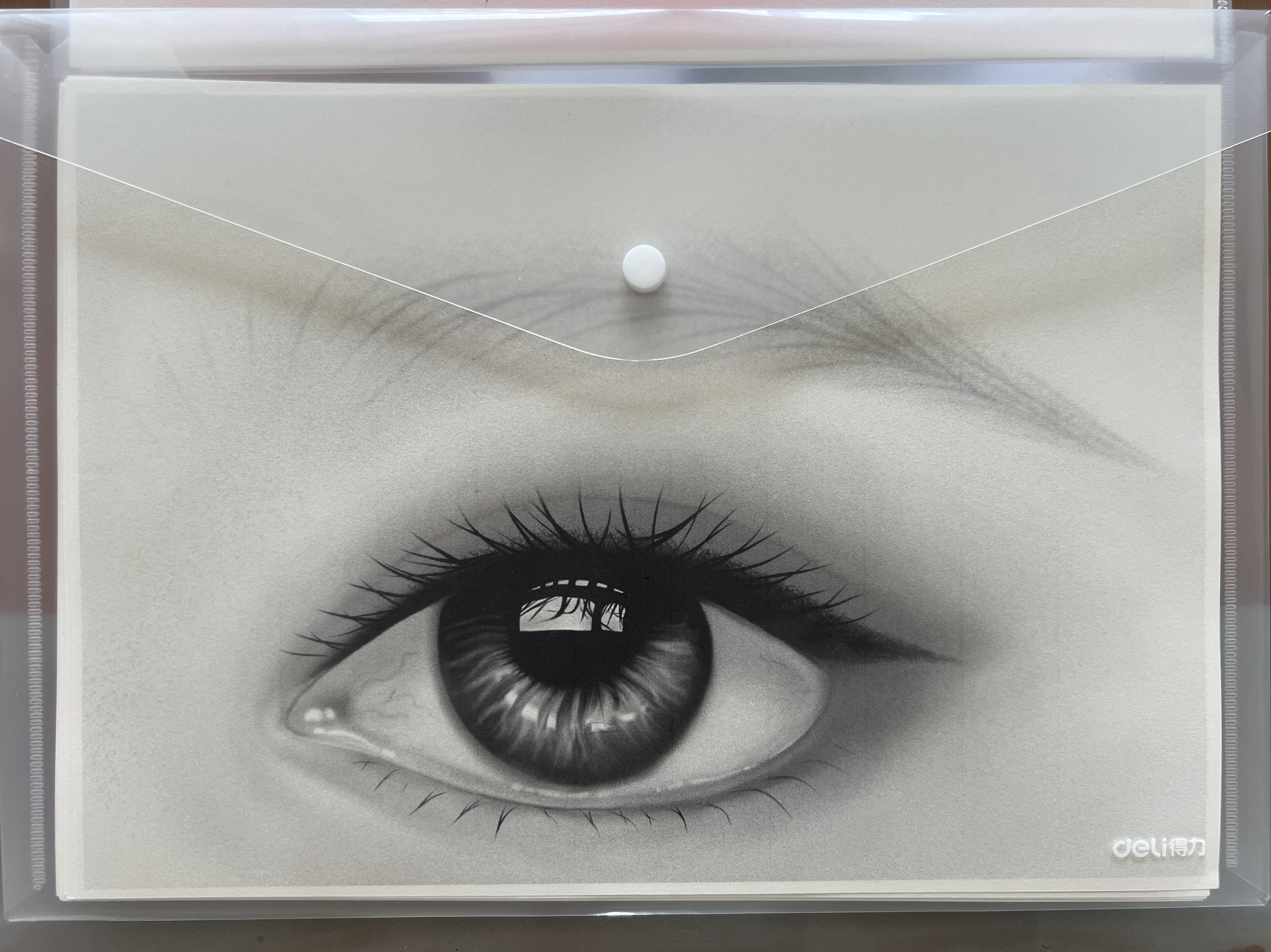 韩式半永久纹绣装饰画眉眼唇挂画美容院素描海报化妆美妆图练习