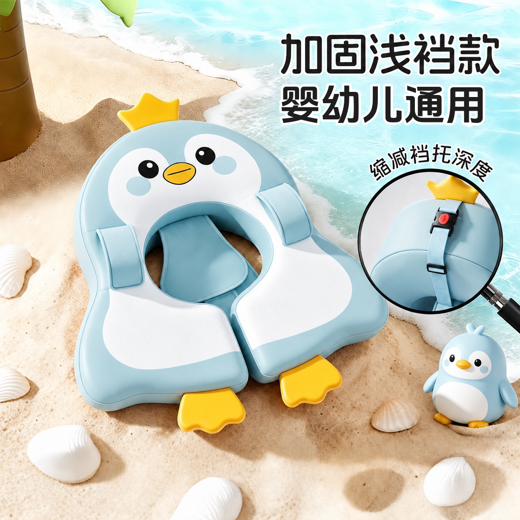婴儿游泳圈宝宝小月龄0到6个月6个月以上1岁新生婴幼儿专用腋下圈