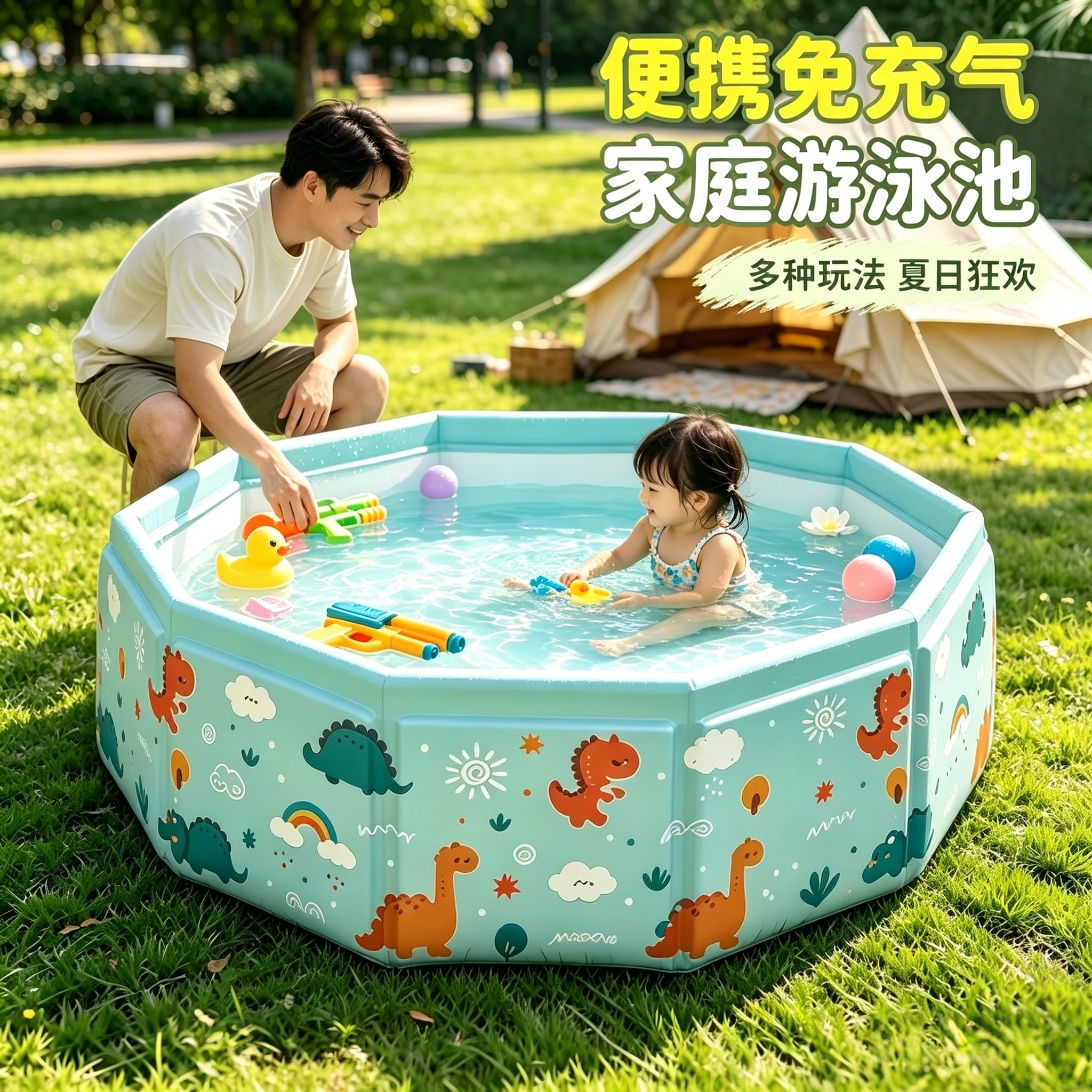 户外成人游泳池别墅庭院可折叠大号家庭戏水池宝婴儿室内泡澡浴缸