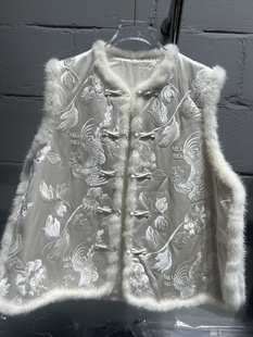 马甲女宽松显瘦百搭背心马甲 圆领单排扣无袖 2025秋冬新款 时尚