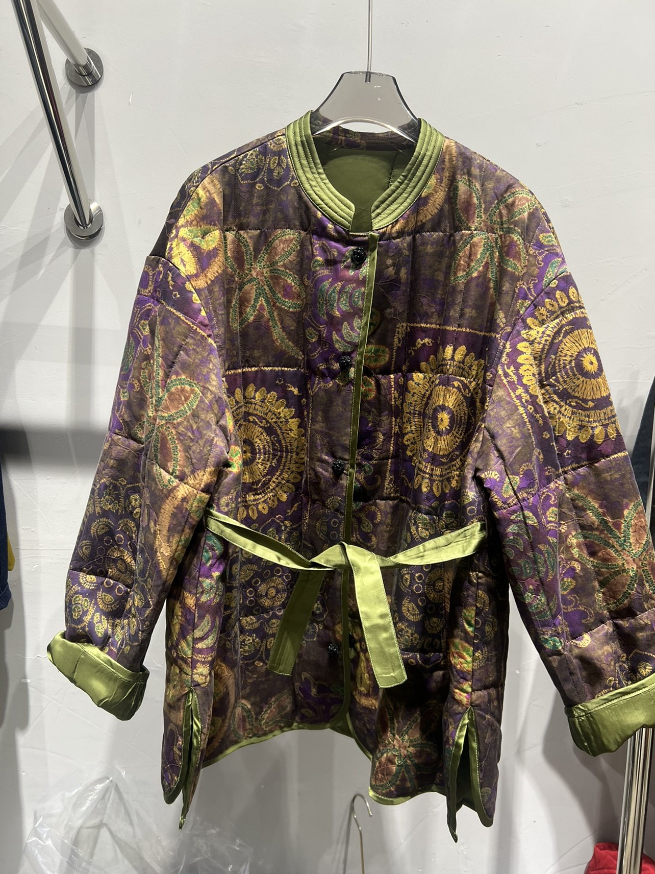 2025冬季新款高端桑蚕丝香云纱骆驼绒新中式国风羽绒服女中长款