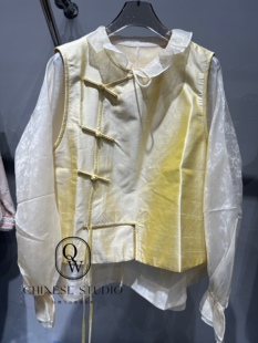 坎肩背心上衣女 百搭显瘦桑蚕丝马甲双宫丝无袖 2026早春新款 时尚