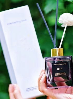 正品UTA尤她栀子花香薰摆件房间卫生间持久留香干花无火香薰精油