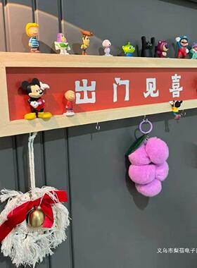 免打孔客厅现代简约INS装饰画鞋柜玄关收纳架置物架餐厅卧室创意