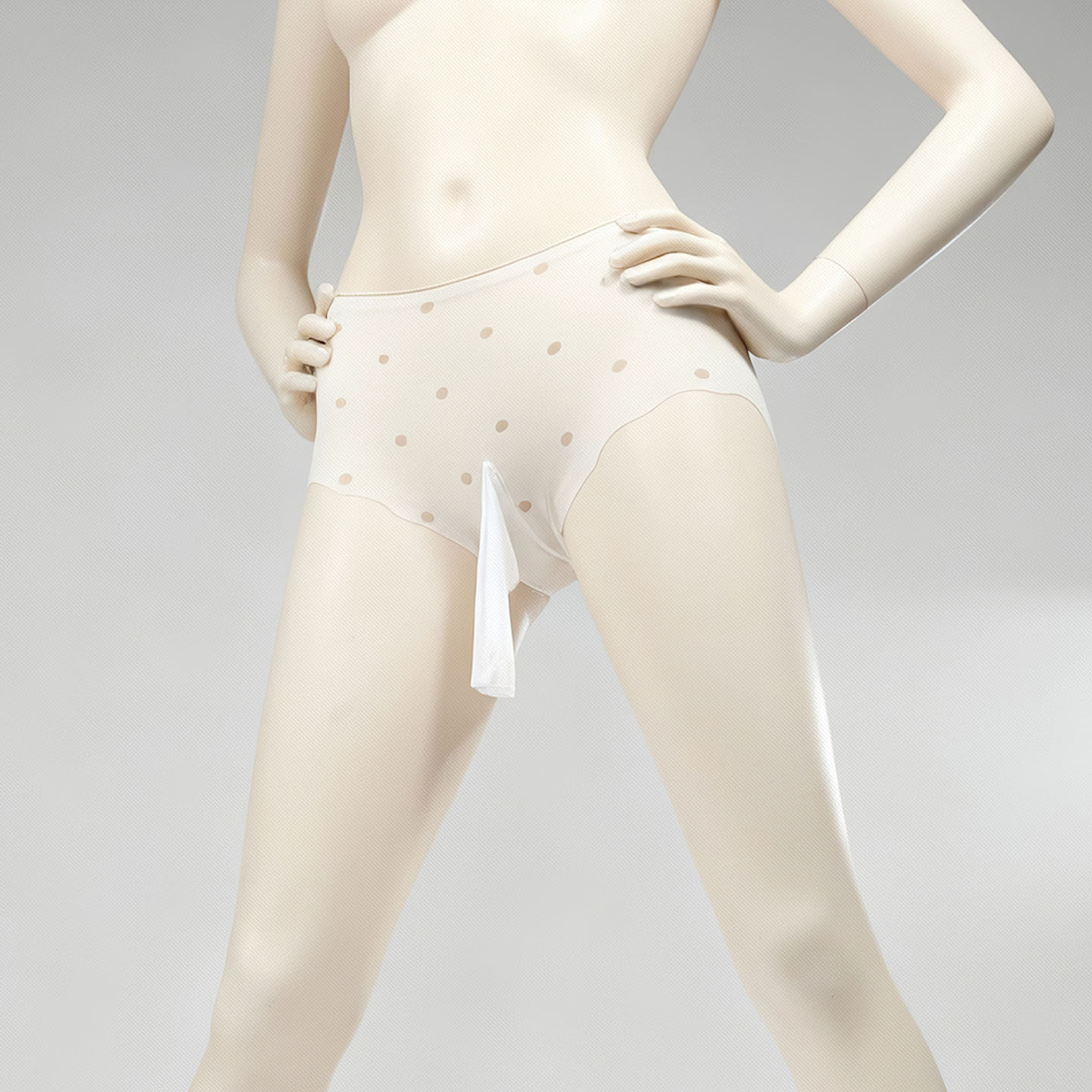 冰丝波点印花三角裤无痕透气