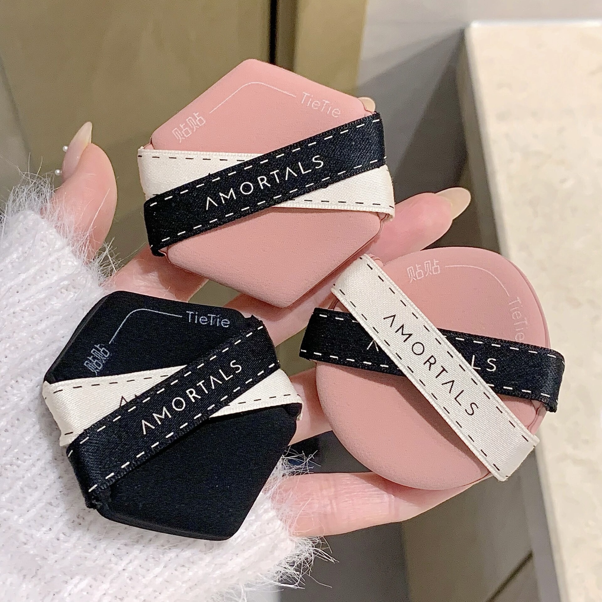 尔木萄贴贴双面气垫粉扑