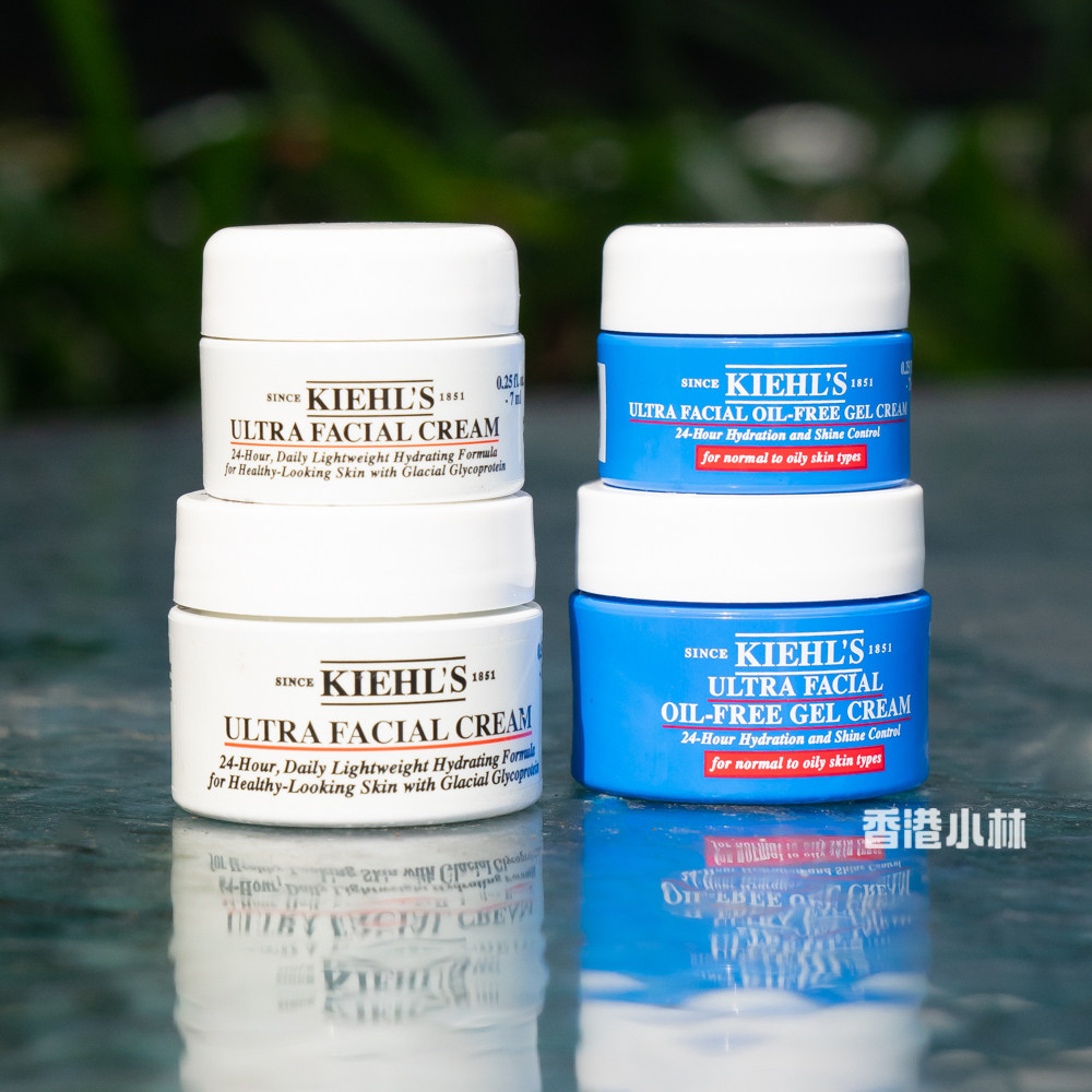 科颜氏高保湿面霜白罐果冻清爽14ml蓝罐无油滋润保湿干皮油皮7ml