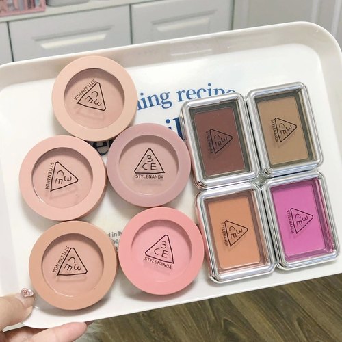 3CE单色腮红新款蜜桃橘裸粉