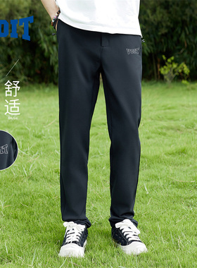 沃特防风保暖裤子男秋冬直筒裤户外登山裤弹力休闲裤软壳裤男长裤