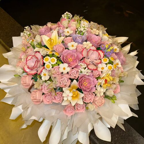 52支多巴胺积木永生花束玫瑰手工DIY拼装送女朋友男生生日情侣