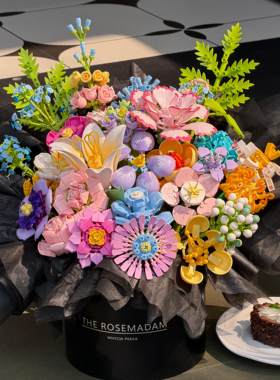 玫瑰永生花束高级感真花diy材料包居家客厅摆件生日礼物手工拼装