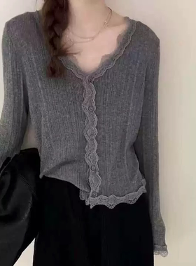 /韩剧女主/爆款返场~长袖针织开衫女新款【衣长56胸围88】55010