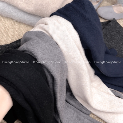 特！人手三条！[宠粉打底2号]无缝半高领纯色修身针织打底衫 3303