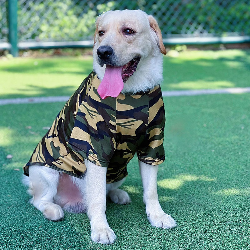 夏季狗狗衣服金毛拉布拉多大型犬边牧哈士奇德牧中型宠物背心薄款