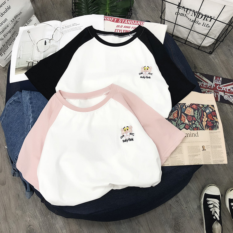 2018ÏÄװпîins³¬»ðµÄÉÏÒ·þ°×É«¶ÌÐätÐôÅ®´¿ÃÞº«°æ¿íËÉѧÉúÌåÐô