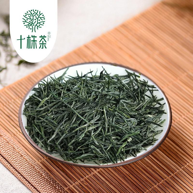新明前恩施硒茶马坡形美浓香直条玉针办公口粮烘青绿茶叶100g袋装