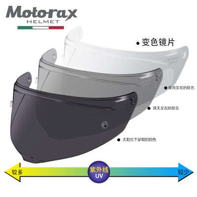 MOTORAX摩雷士R50 R50S车头盔镜片全盔贴片面罩挡风镜配件