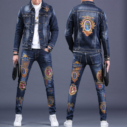 秋季新款欧美翻领夹克重工个性潮