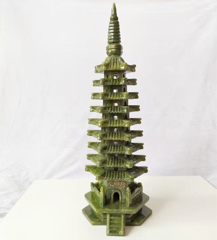 玉石九层文昌塔摆件客厅书房办公室摆设送学生桌面家居装饰礼品