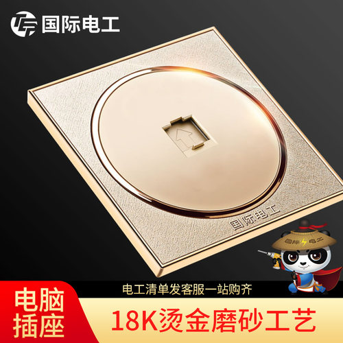 国际电工香槟金网线光纤宽带