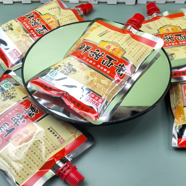 上海正宗鼎丰鲜甜面酱200g袋装北京烤鸭整箱鸡肉炸酱美味手抓饼酱
